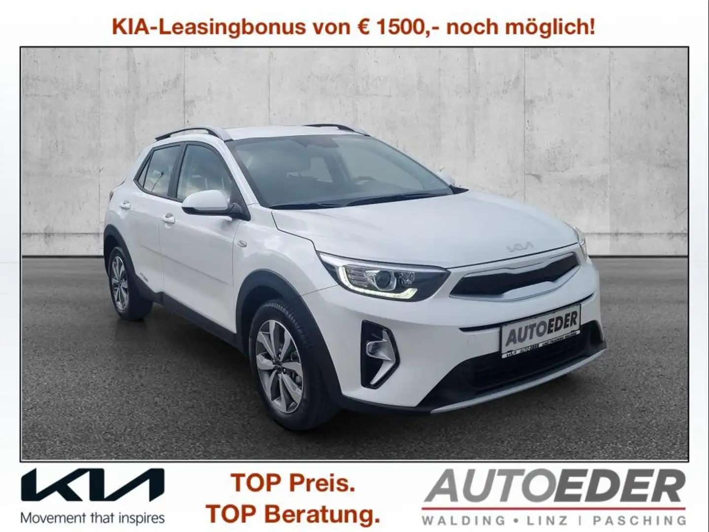 Kia Stonic 1,2 DPI ISG Silber Weiß - 1