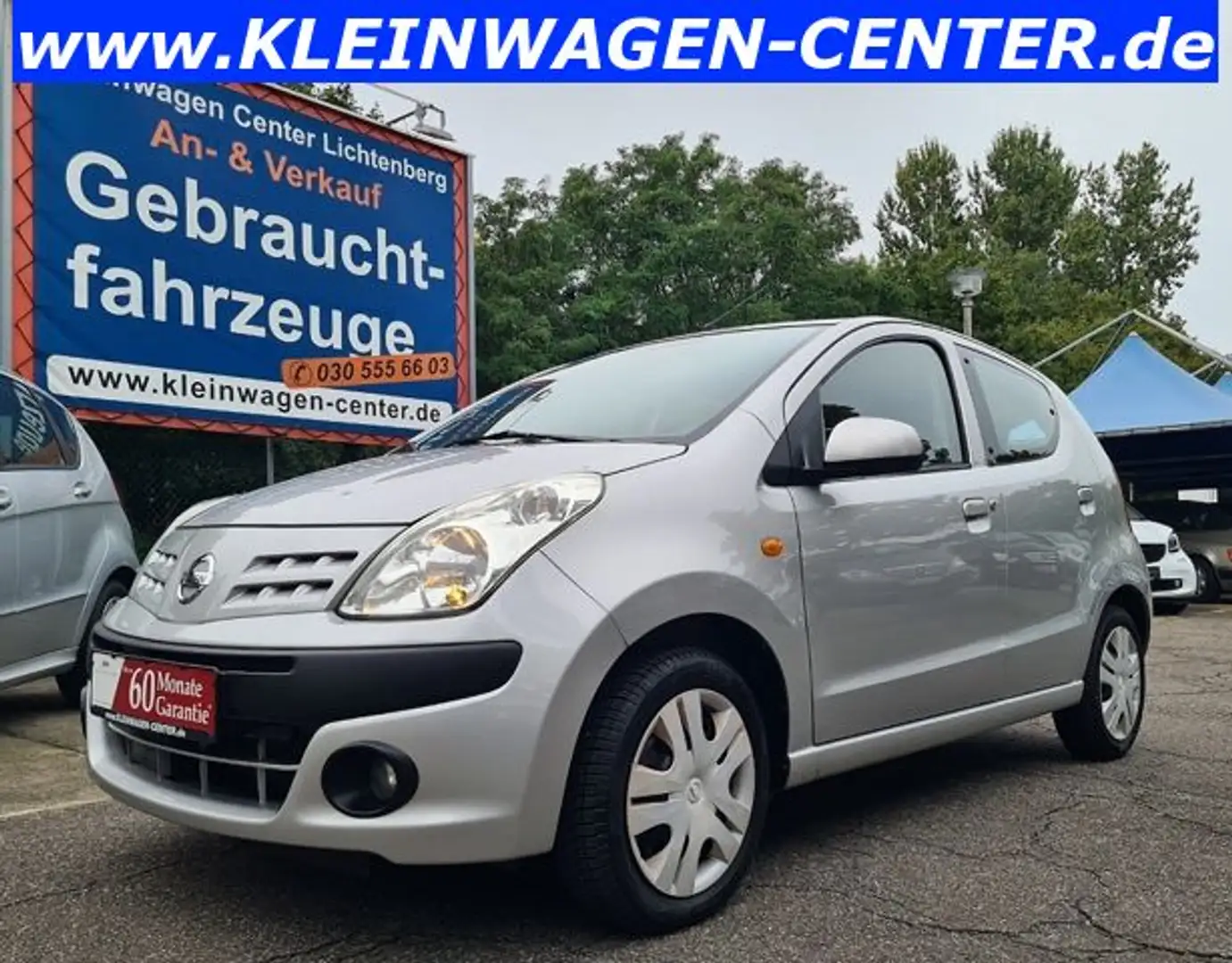 Nissan Pixo 1.0l acenta Klima/Allwetter/ZV Silber - 1