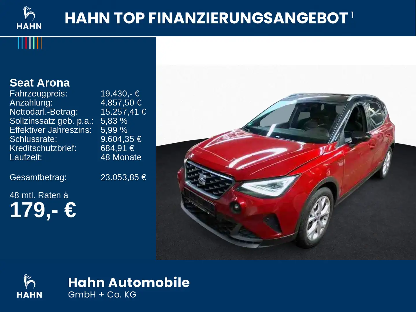 SEAT Arona 1.5TSI DSG FR ACC AHK Beats Cam LED Navi Rot - 2