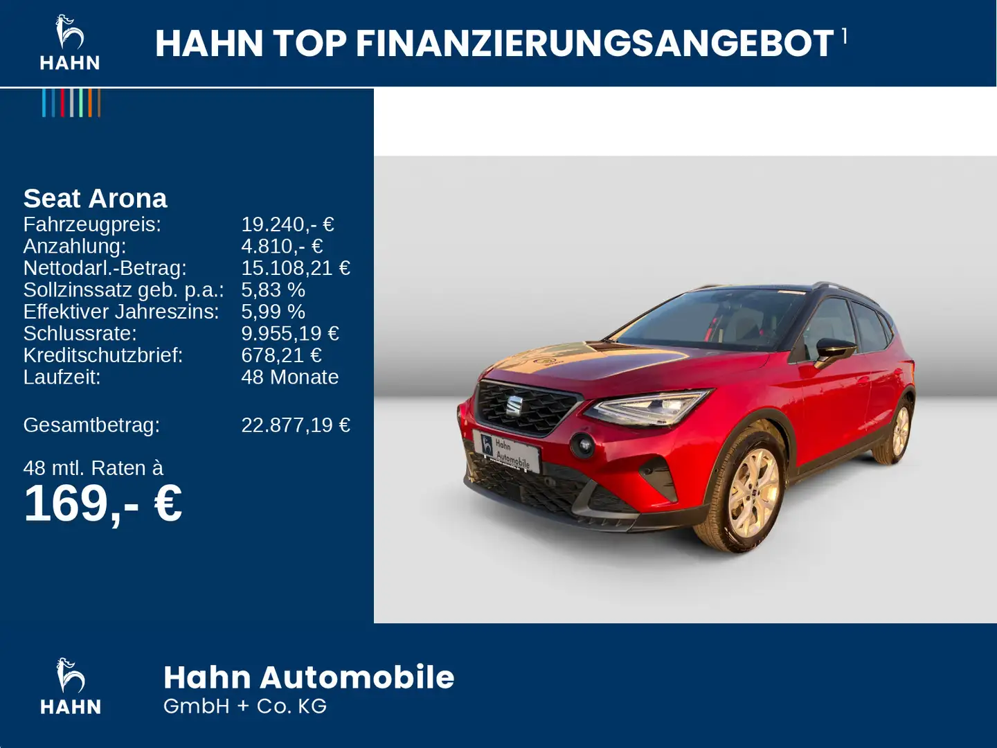 SEAT Arona 1.5TSI DSG FR ACC AHK Beats Cam LED Navi Rot - 2