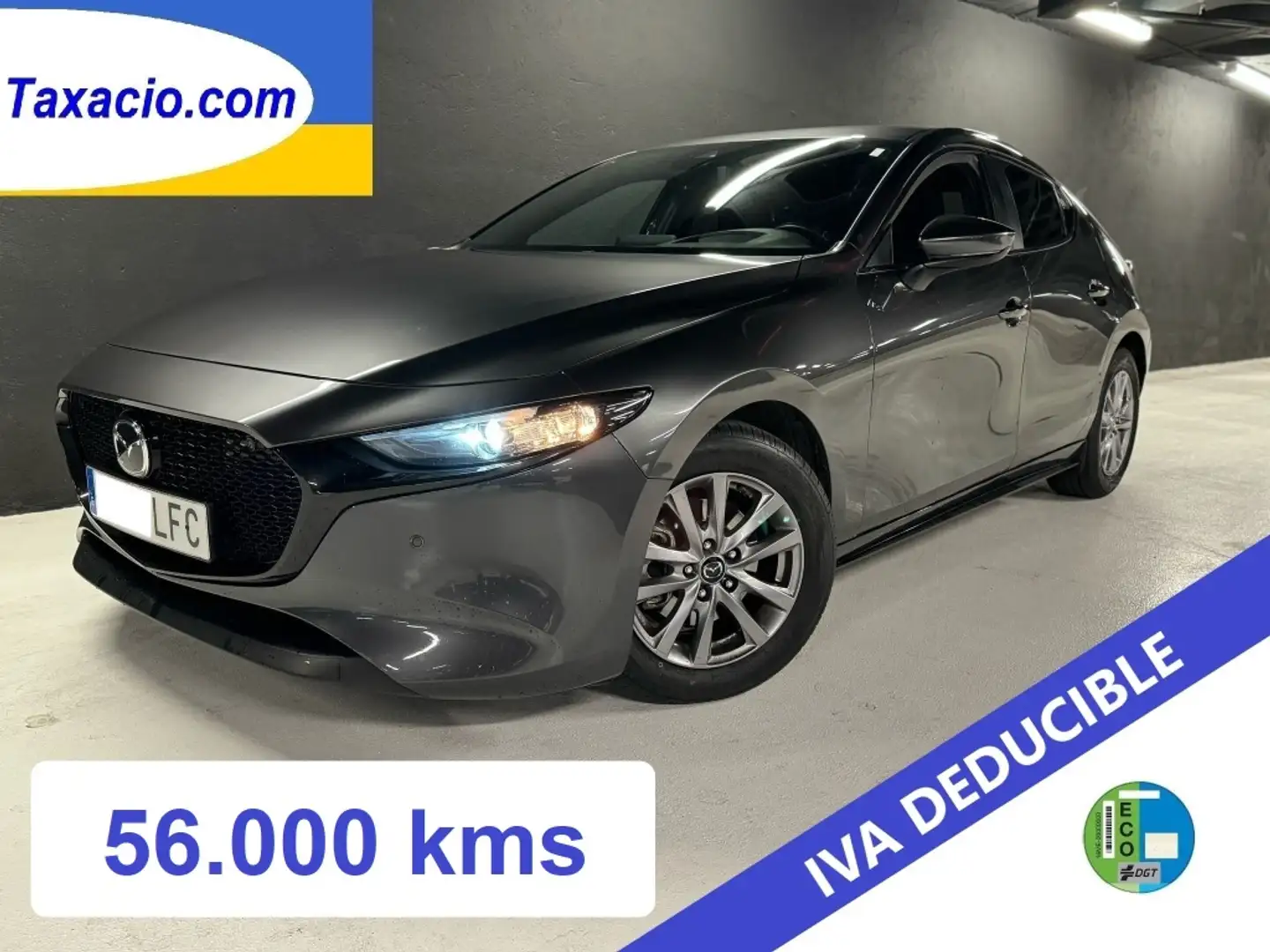 Mazda 3 2.0 e-Skyactiv-G Evolution Aut. 90kW Gris - 2