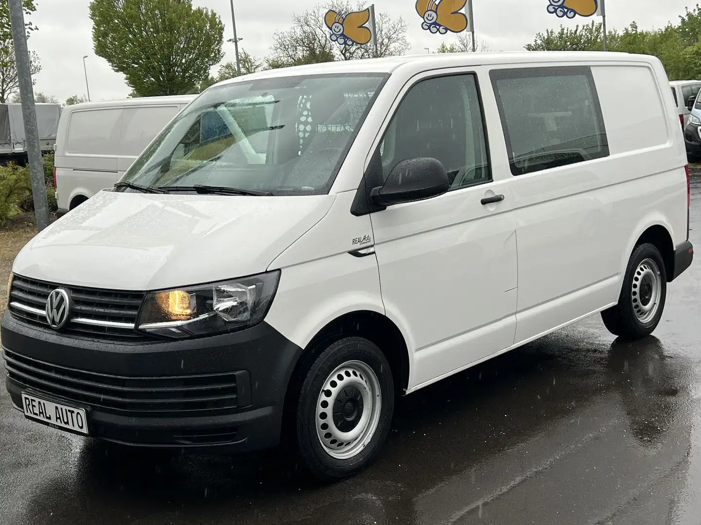 Volkswagen T6 Transporter Kasten TDI Tempomat*Standh*3,2T Blanc - 2