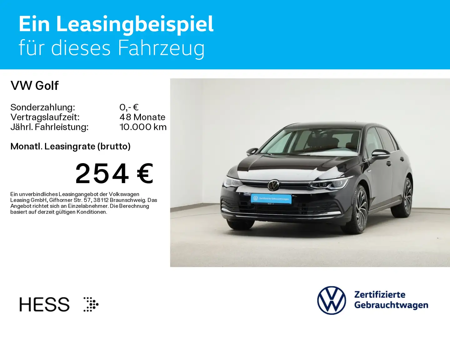Volkswagen Golf VIII 1.5 eTSI DSG STYLE*AHK*KAMERA*LED*NAVI Noir - 2