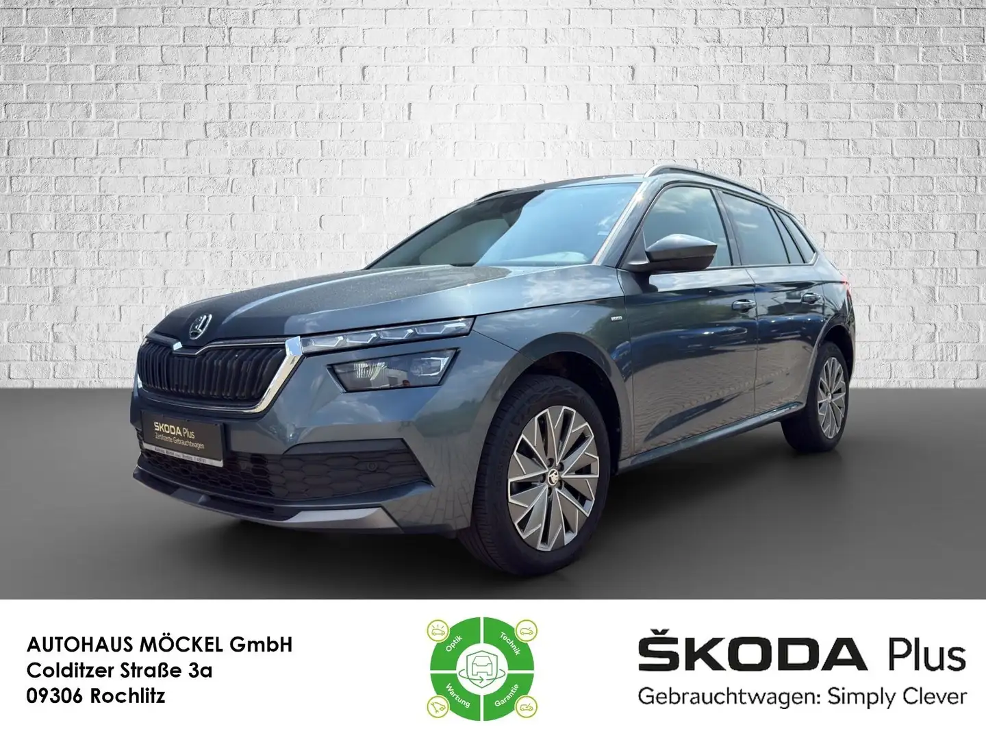 Skoda Kamiq Clever 1.5 TSI DSG NAVI/AHK/ACC/LED/PDC Grijs - 1