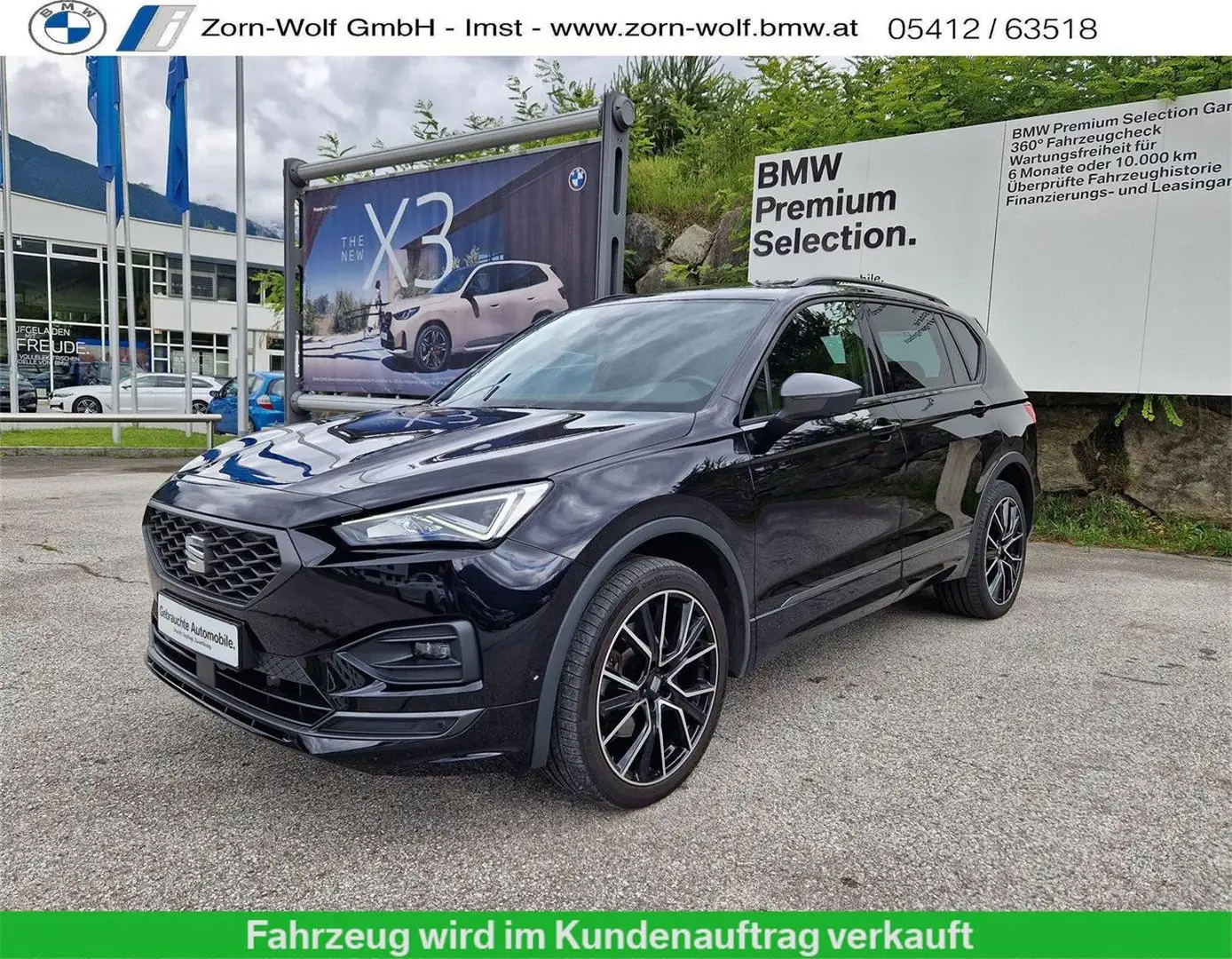 SEAT Tarraco 2,0 TDI FR DSG 4Drive Zwart - 1