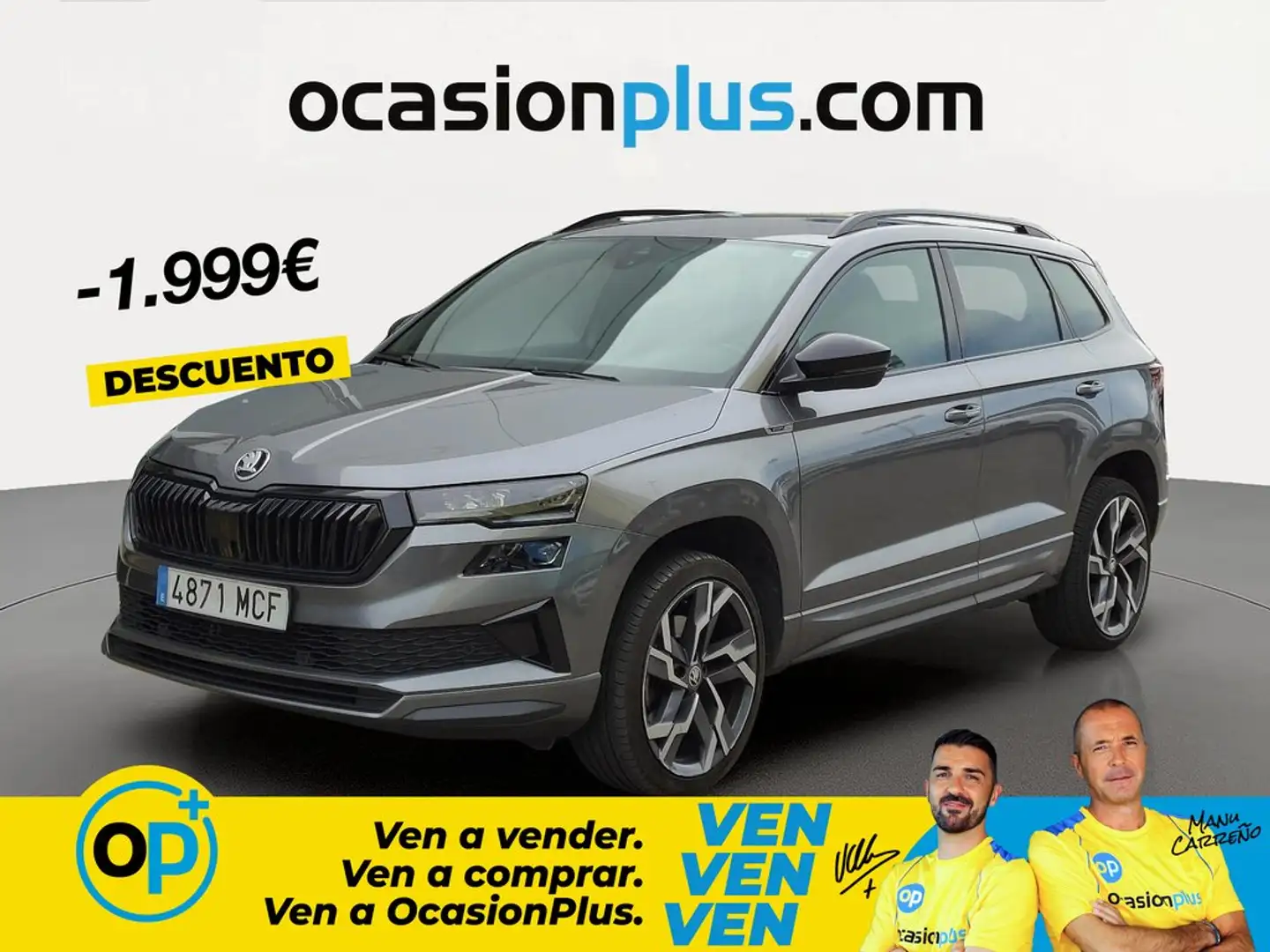 Skoda Karoq 1.5 TSI Sportline ACT 110KW Gris - 1