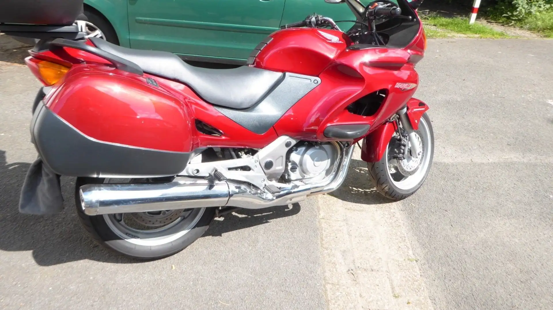 Honda Deauville 650, RC 47, 2004, nur7.900KM, top, Topcase, Koffer Rot - 2
