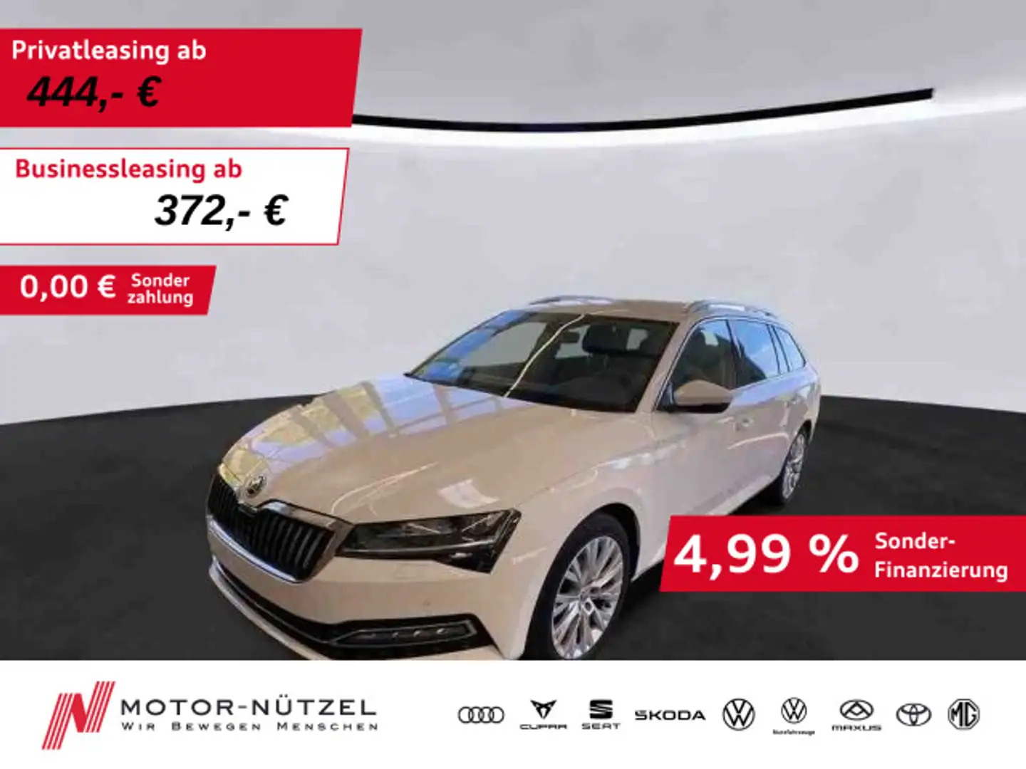 Skoda Superb Combi 2.0 TDI STYLE MATRIX+NAV+STDHZG+AHK Weiß - 1