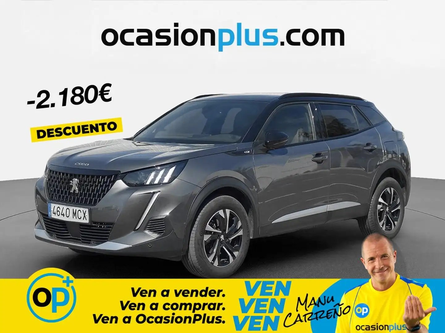 Peugeot 2008 1.2 BlueHDI S&S GT EAT8 130 Gris - 1