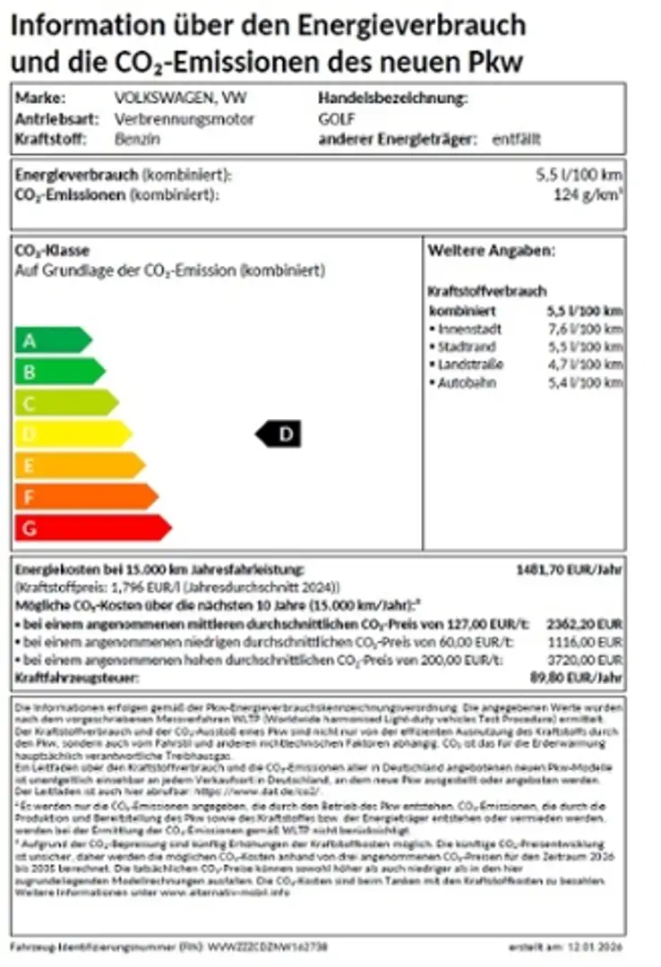 Volkswagen Golf VIII 1.5 TSI Style LED PLUS+NAVI+KEYLESS+KAMERA+A Schwarz - 2