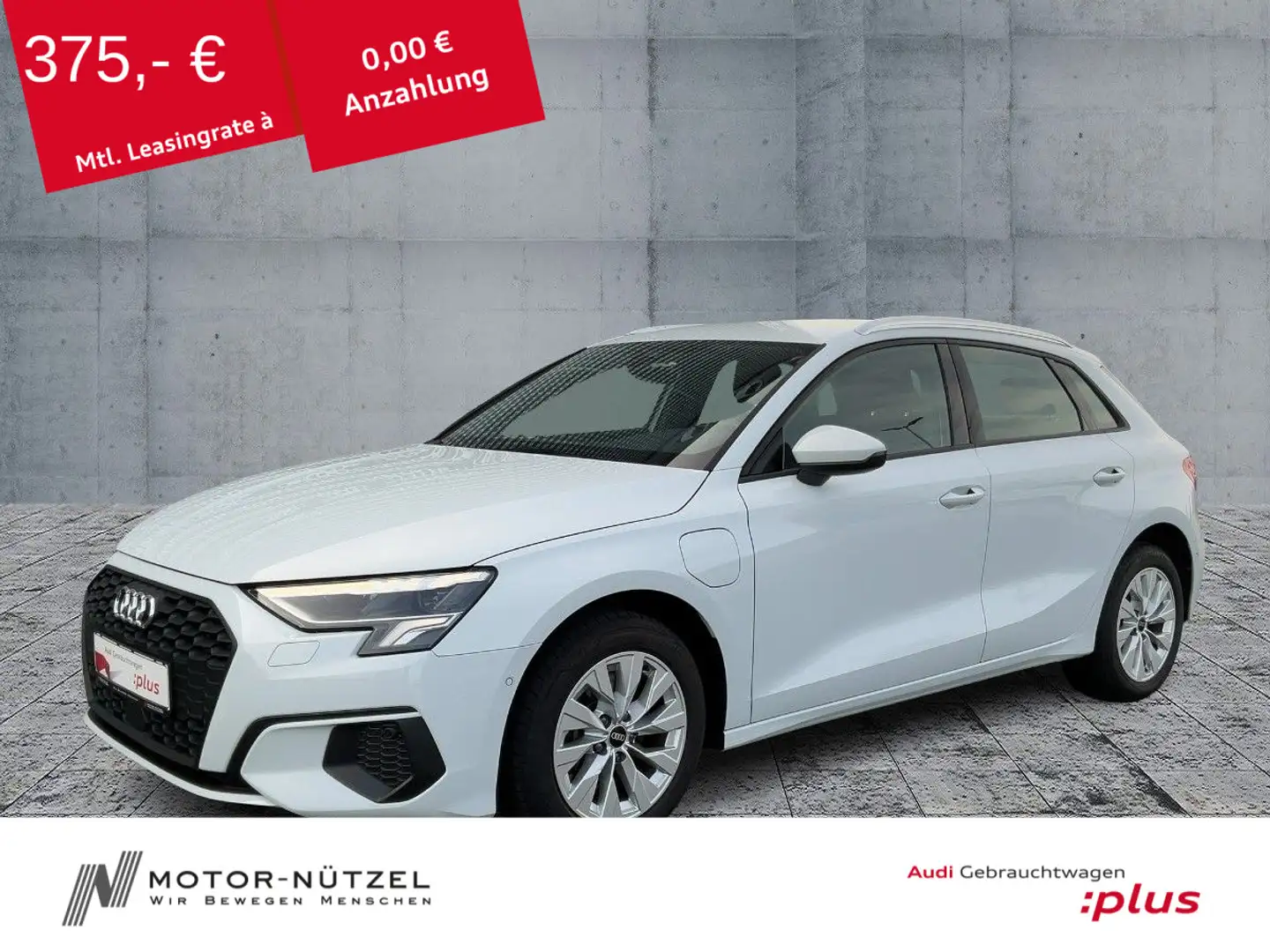 Audi A3 40 TFSI e S-TR LED+NAVI+VC+PDC+ACC Weiß - 1