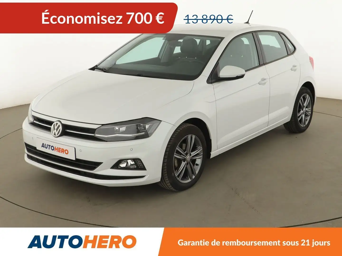 Volkswagen Polo 1.0 TSI Carat Blanc - 1