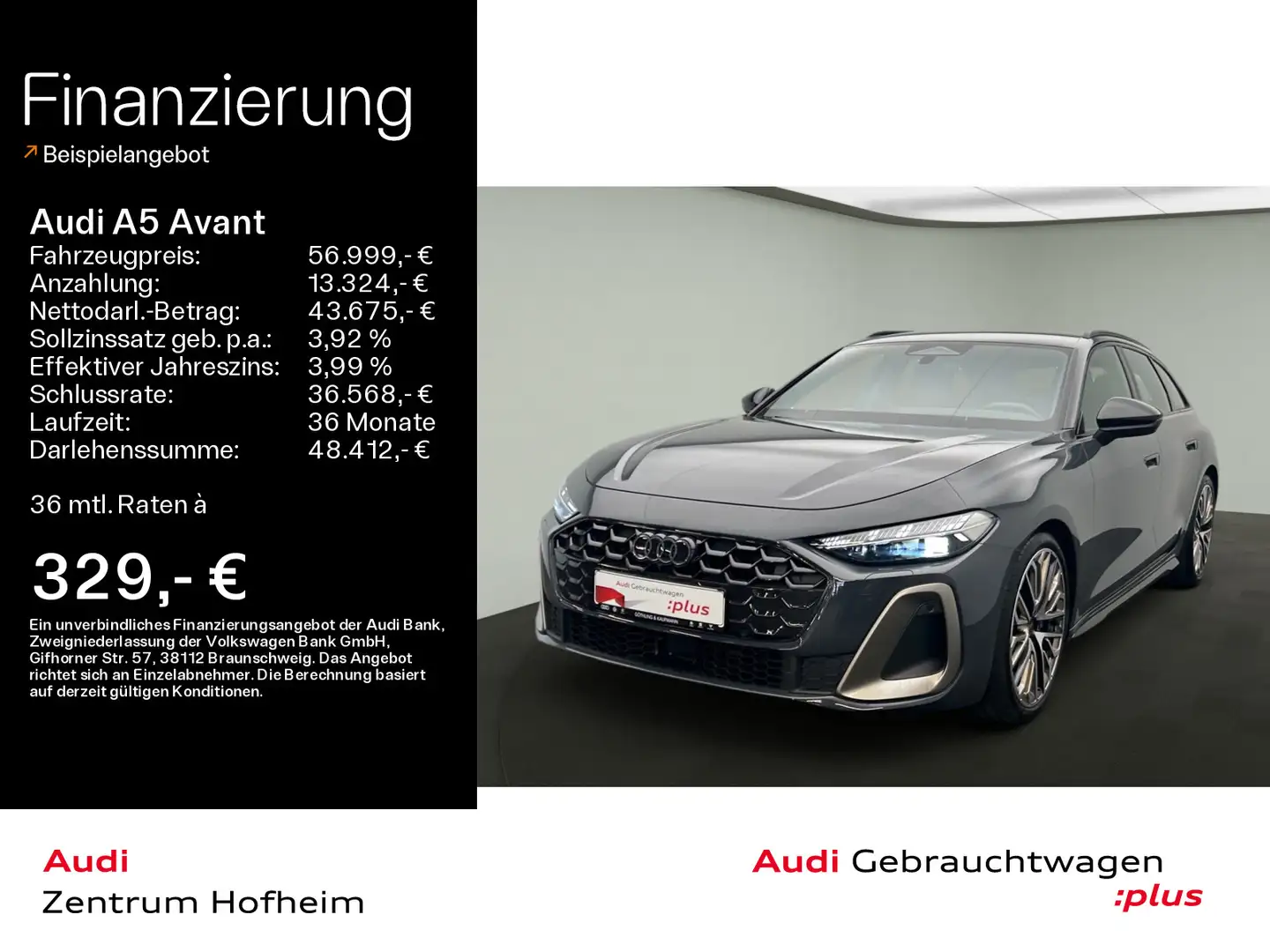 Audi A5 40 TFSI qu 2x S line Edition One S tro* Grau - 1