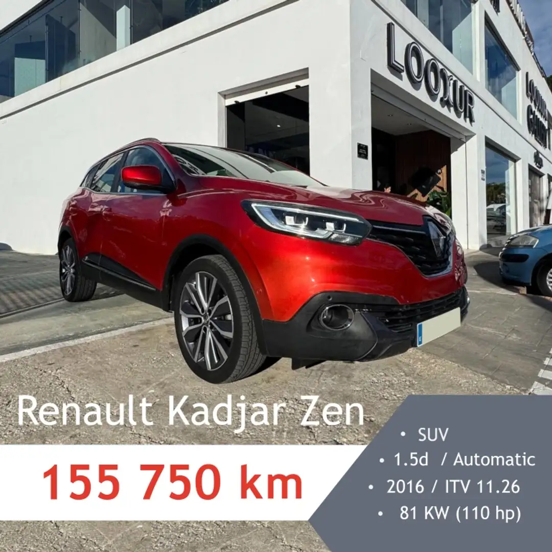 Renault Kadjar 1.5dCi Energy Zen EDC 81kW Rosso - 1