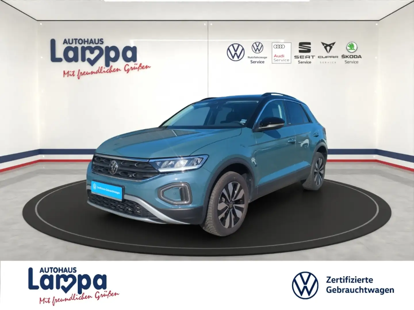 Volkswagen T-Roc Life 1.5 TSI DSG NAV,RFK,PDC,SHZ,DAB+,LED Bleu - 1