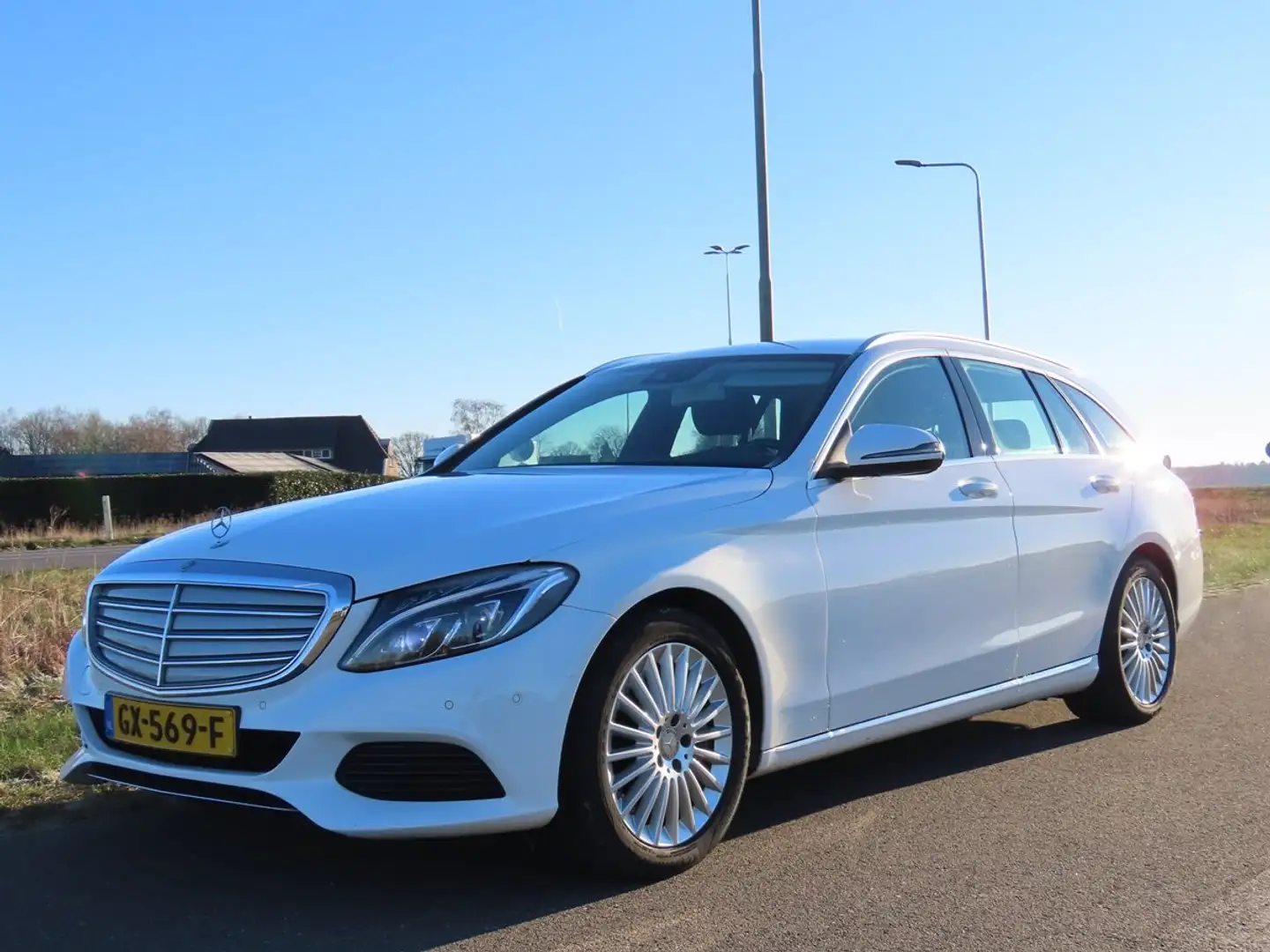 Mercedes-Benz C 350 350 e Lease Ed, Burmester, Luchtvering, LED, Navi Wit - 2