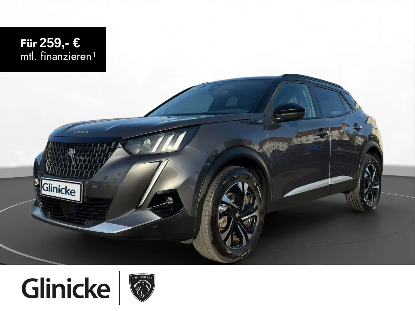 Peugeot 2008 GT Diesel 130 Schiebedach Kamera Navi ACC P Grau - 1