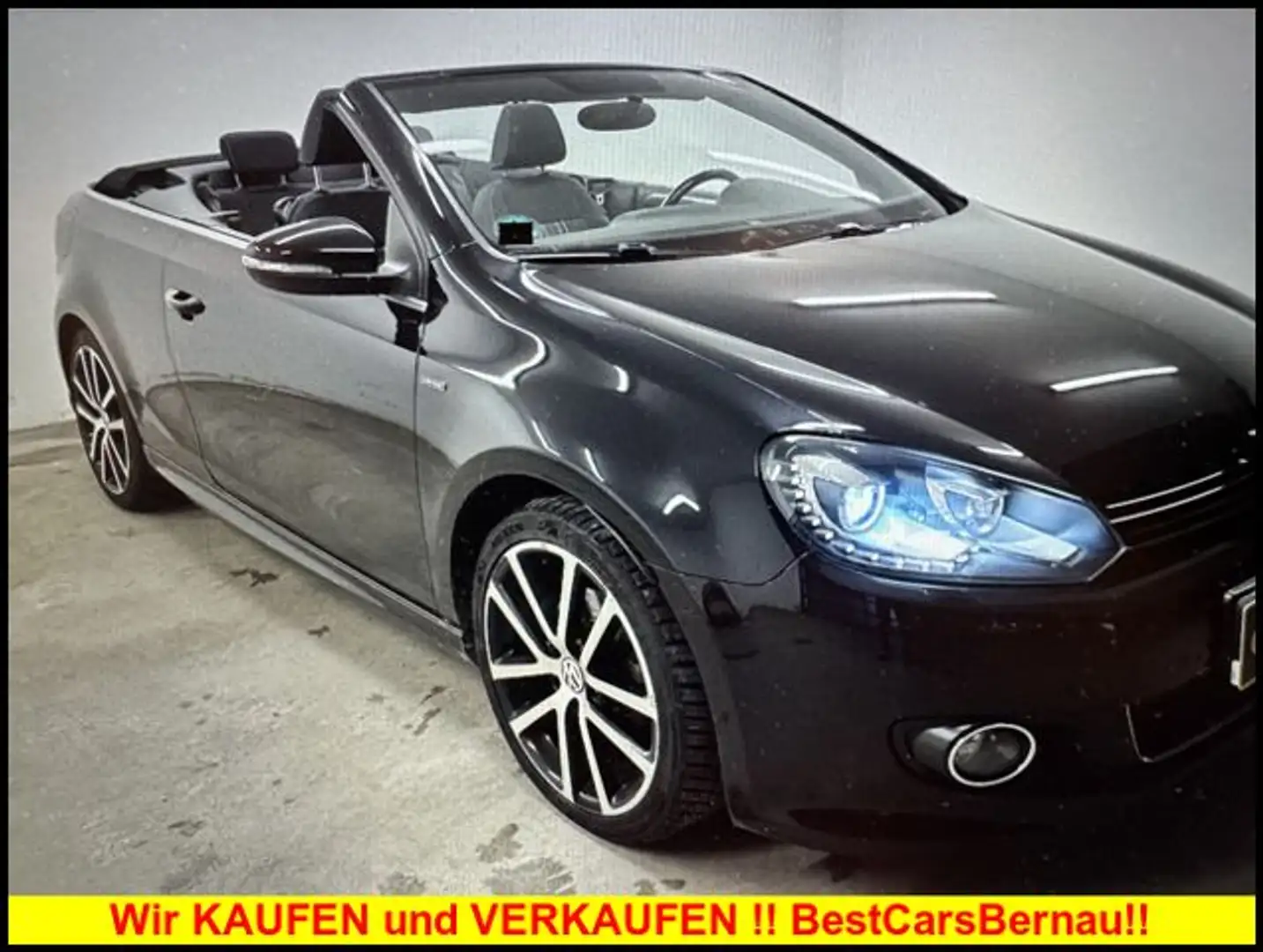 Volkswagen Golf Cabriolet VI Lounge BMT Navi SzHz Xenon Noir - 1