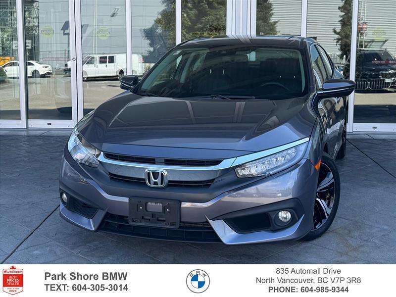 2018 Honda Civic Sedan Touring CVT | New Tires | Locally Owned