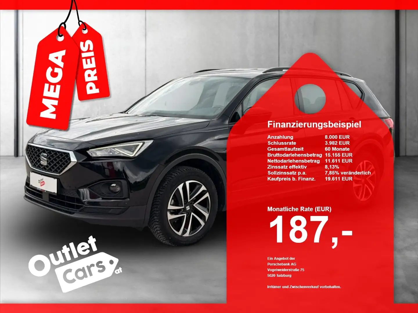 SEAT Tarraco 1.5 TSI ACT Style ASSIST+AHK+LED+NAVI+LM Schwarz - 1