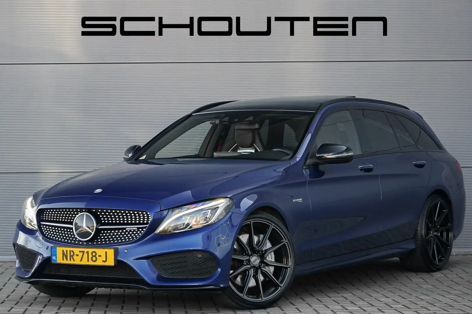 Mercedes-Benz C 43 AMG Estate 4M Pano Performance Seats 20" Vossen LMV Kék - 1