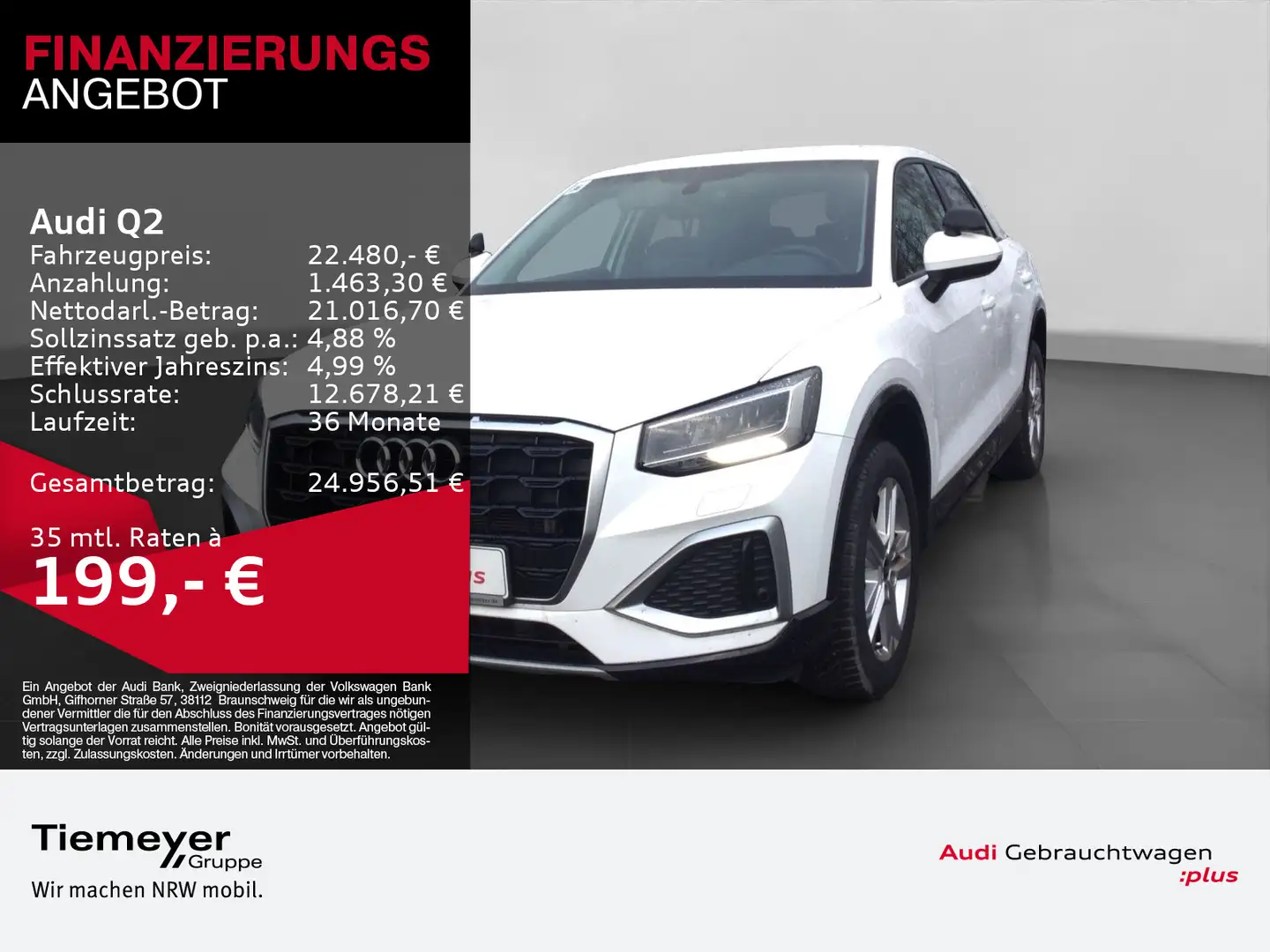 Audi Q2 30 TDI ADVANCED LED GRA KAMERA SHZ Weiß - 1