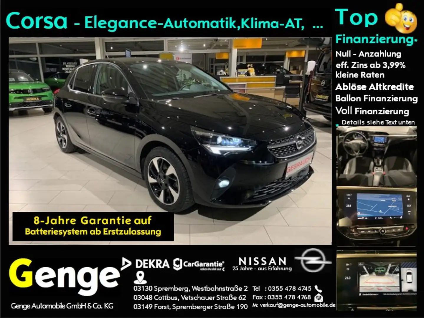 Opel Corsa-e e Elegance Schwarz - 1