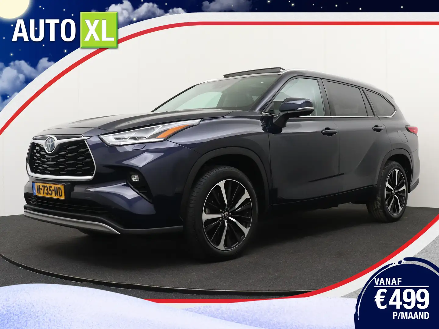 Toyota Highlander 2.5 AWD Hybrid Business+ 7P Pano-dak Adapt.Cruise Albastru - 1