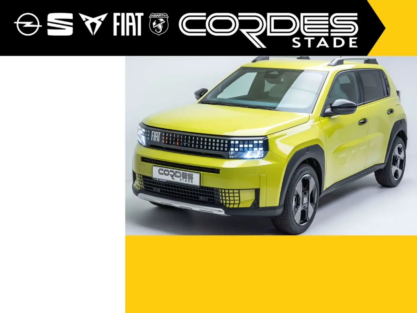 Fiat Panda Grande Hybrid-LA PRIMA  1.2 eDCT Automatik Kamera Geel - 1