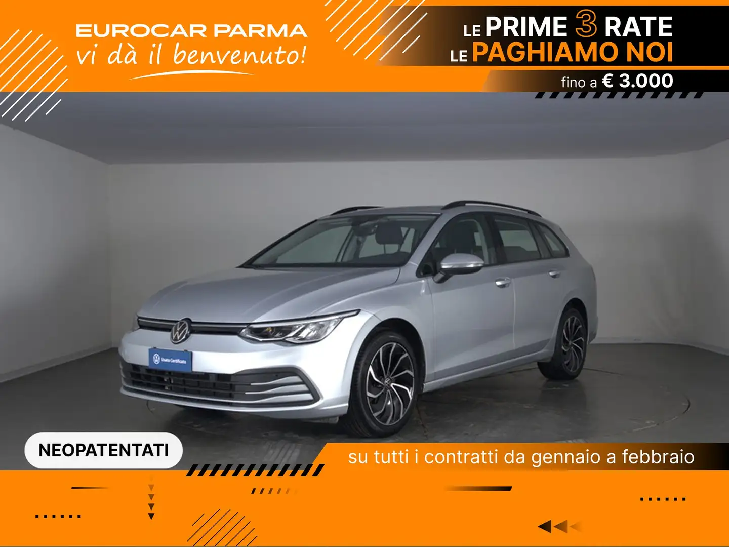 Volkswagen Golf Variant variant 1.0 etsi evo life 110cv dsg Gris - 1