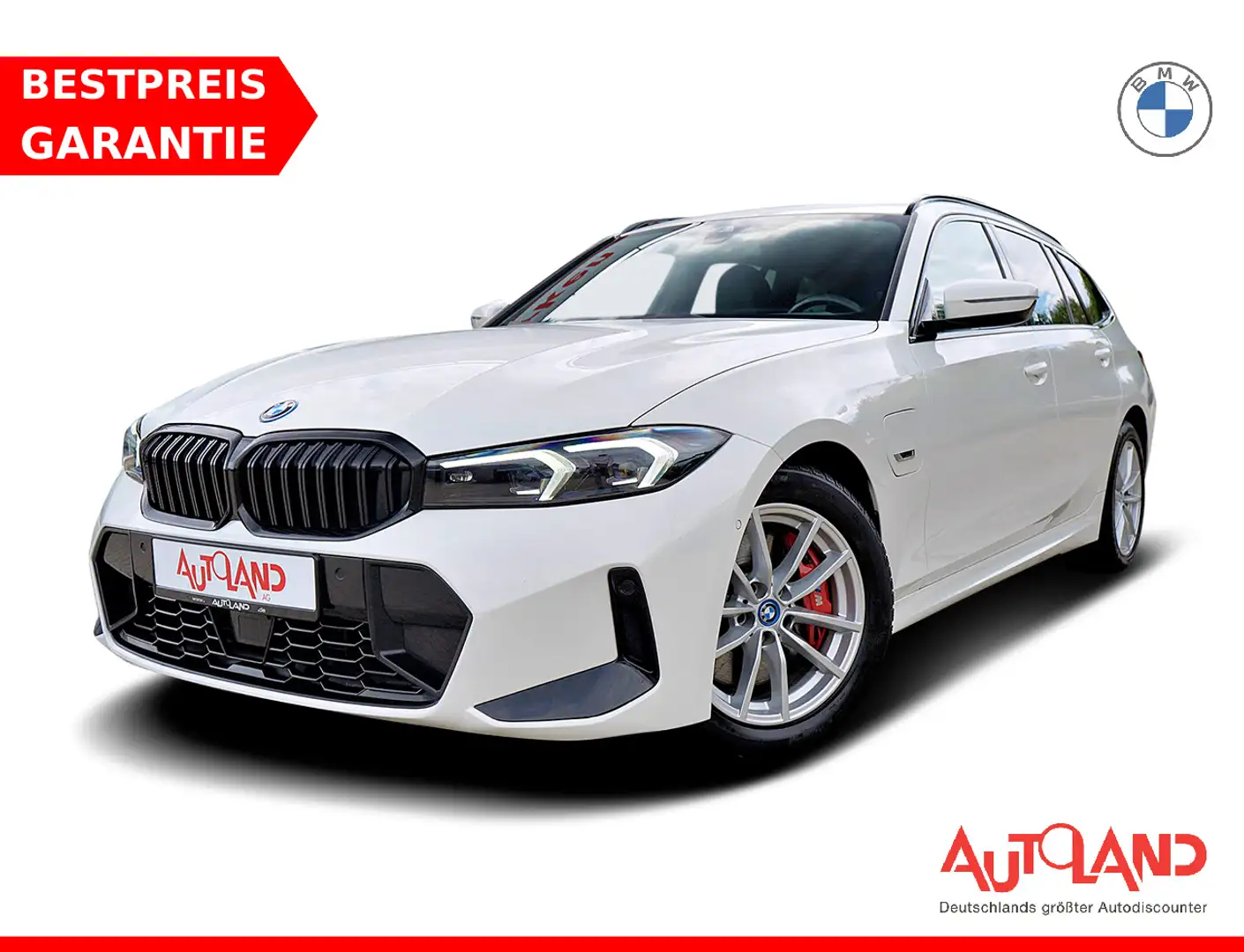 BMW 330 330e M-Sport Touring PHEV LED ACC Navi Kamera Blanc - 1