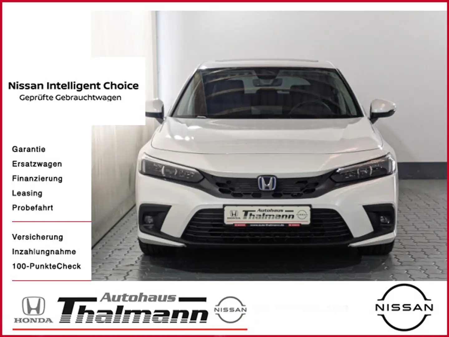Honda Civic e:HEV Advance Blanc - 1