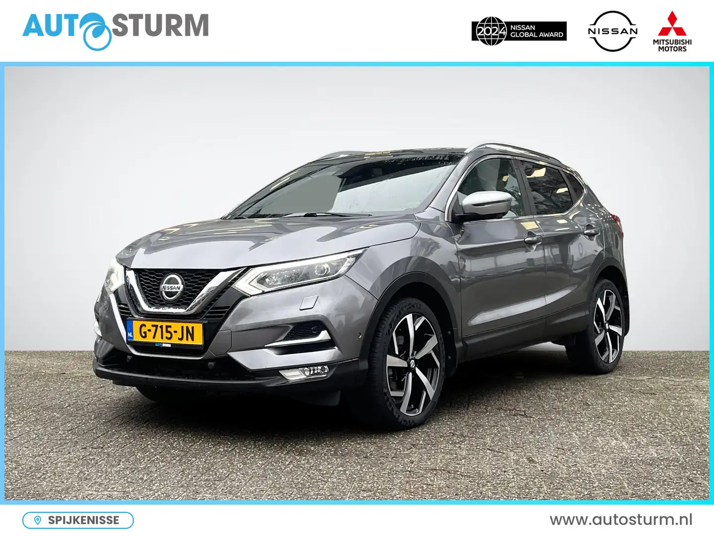 Nissan Qashqai 1.3 DIG-T Tekna + | Panoramadak | Apple Carplay/An Grijs - 1