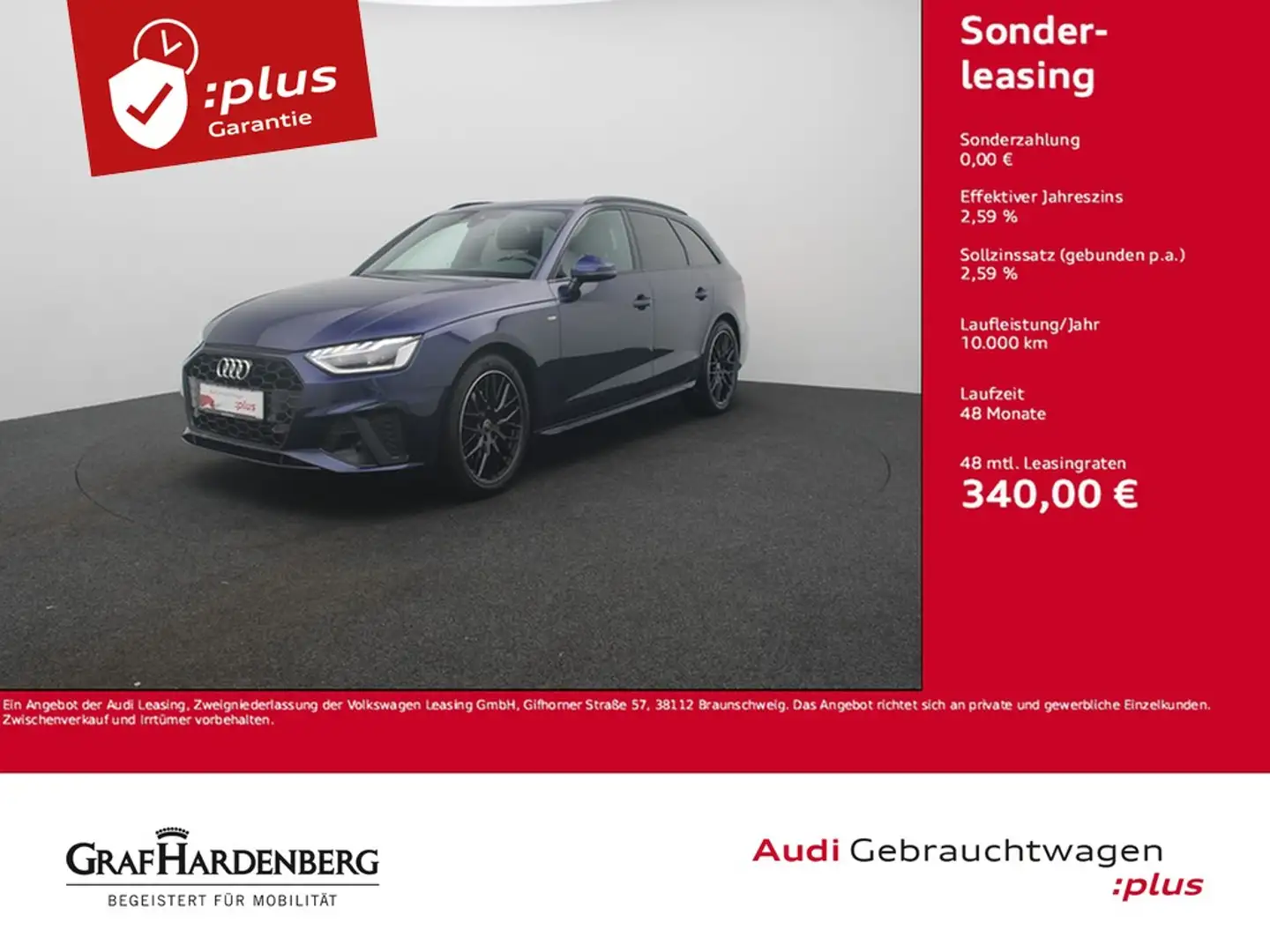 Audi A4 Avant 35 TFSI S line LED Navi ACC Blau - 1