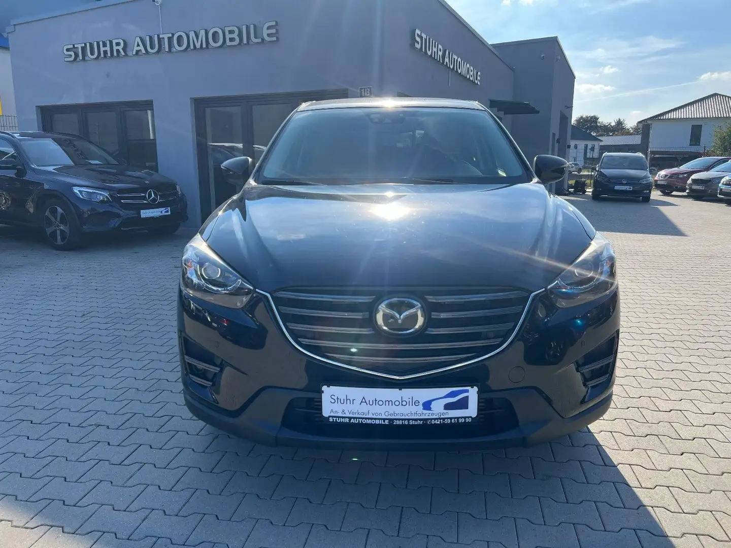 Mazda CX-5 Sports-Line AWD Aut. LED AHK Leder SHZ Kame Schwarz - 2