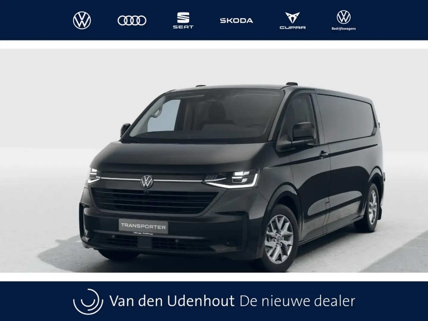 Volkswagen T7 Transporter e-Transporter L2H1 64kWh 286pk RWD 3.2T Bulli Zwart - 1