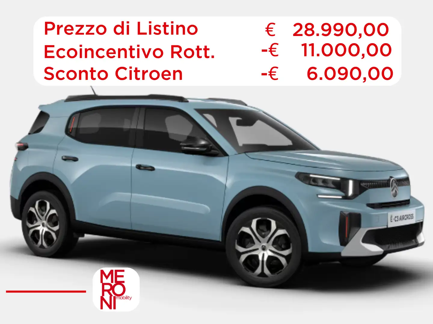 Citroen C3 Aircross 100% elettrica 113cv PLUS (con ECOINCENTIVO) Blauw - 1