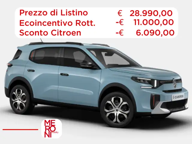 Citroen C3 Aircross 100% elettrica 113cv PLUS (con ECOINCENTIVO)