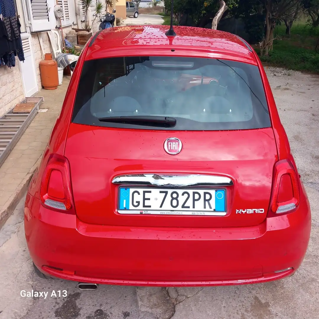 Fiat 500 500 1.0 Hybrid Dolcevita Rosso - 2