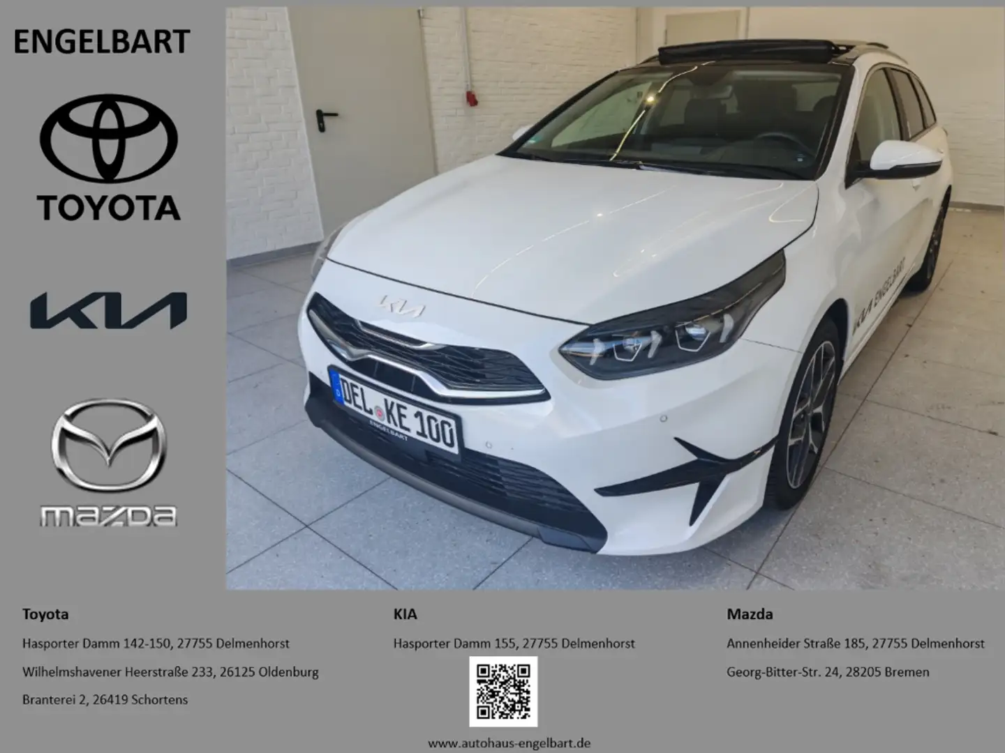 Kia Ceed SW / cee'd SW DCT Platinum Glasdach Navi Leder Weiß - 1