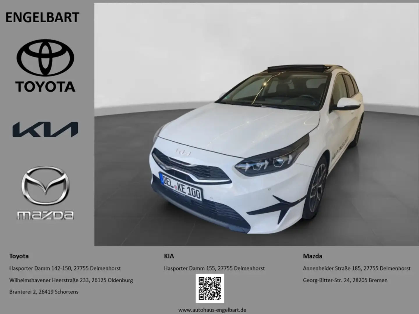 Kia Ceed SW / cee'd SW DCT Platinum Glasdach Navi Leder Weiß - 1