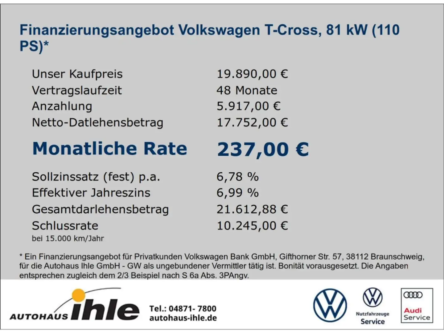 Volkswagen T-Cross United 1,0 TSI NAVI+ACC+BLUETOOTH Серый - 2