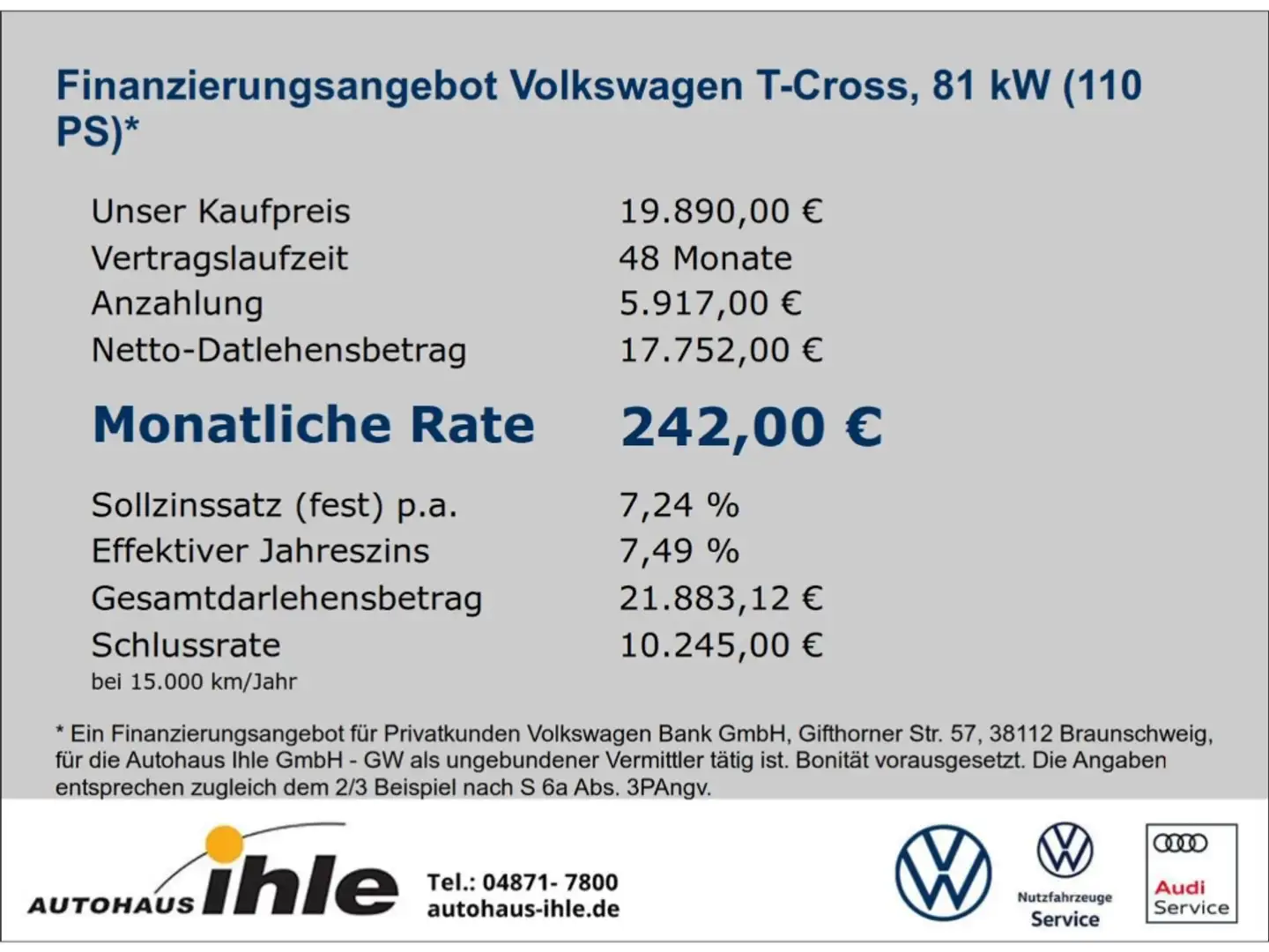 Volkswagen T-Cross United 1,0 TSI NAVI+ACC+BLUETOOTH Gris - 2