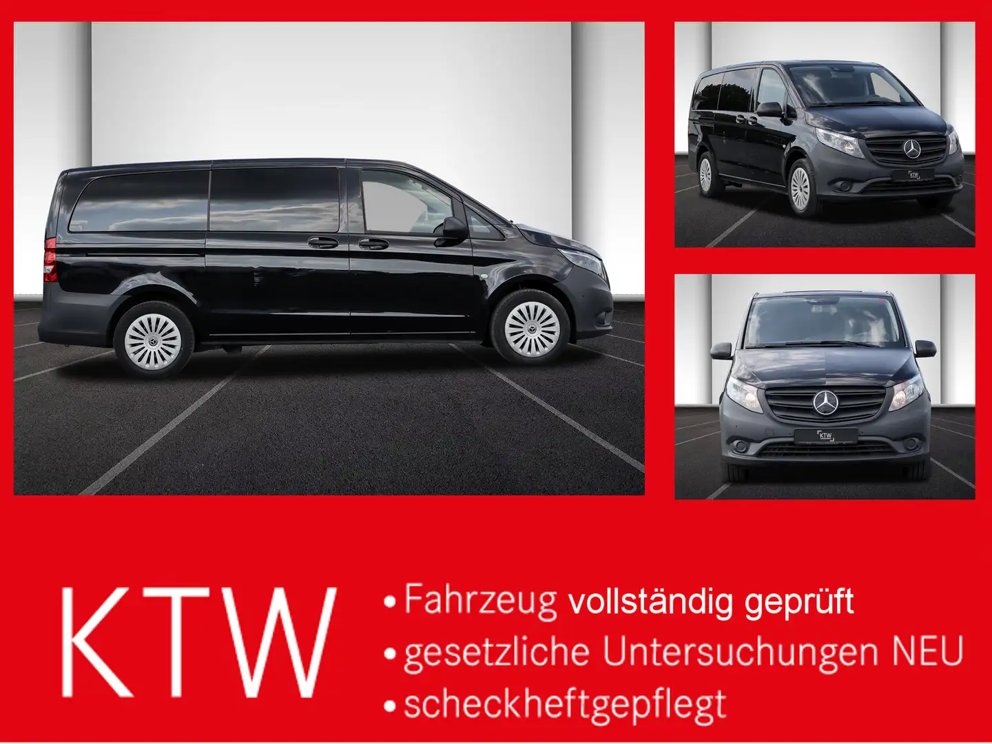 Mercedes-Benz Vito 116CDI lang,TourerPro,2xKlima,9Sitze,Kamera Noir - 1