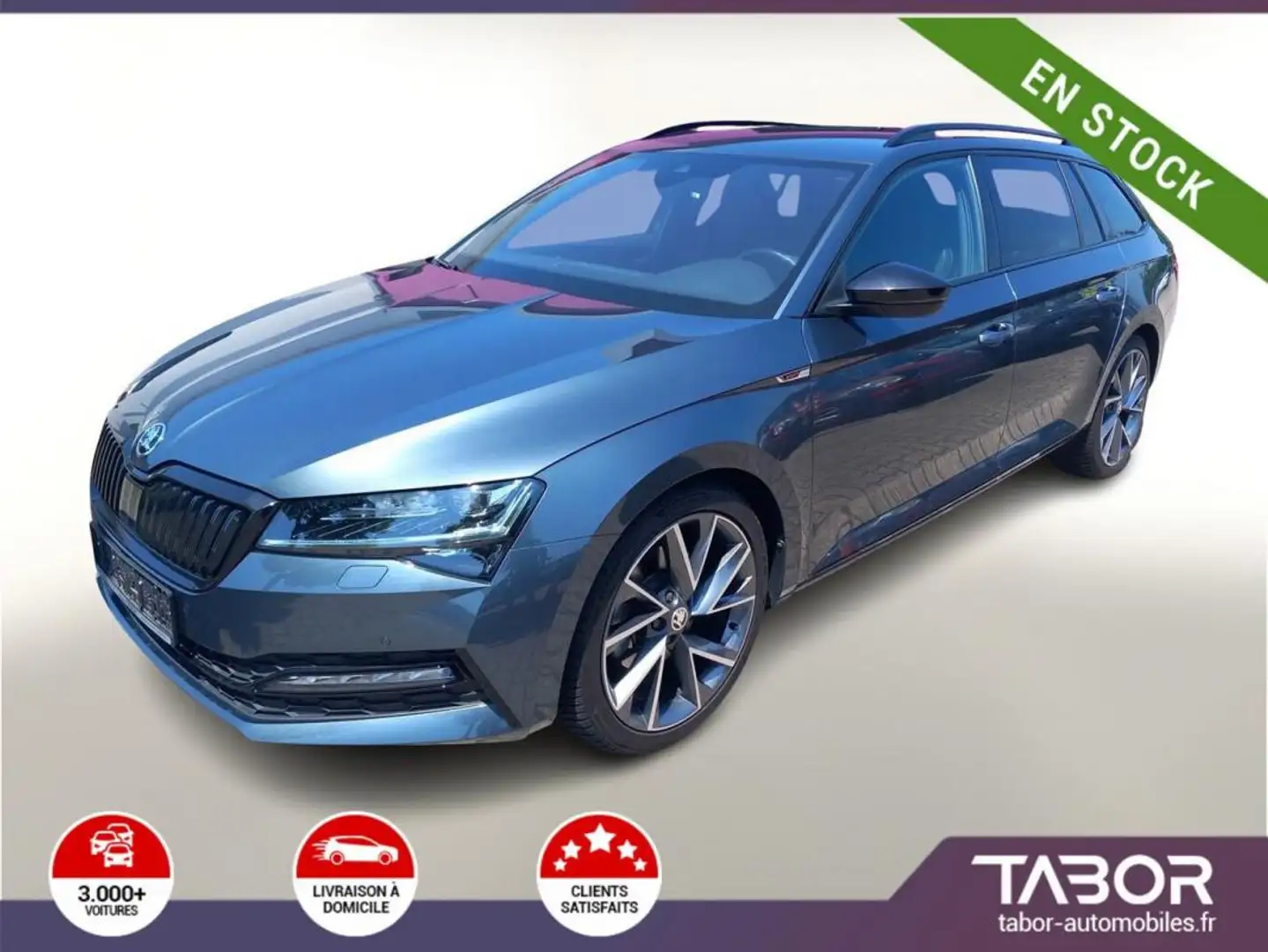 Skoda Superb Combi TDI 150 DSG Sportl Matrix Gris - 1