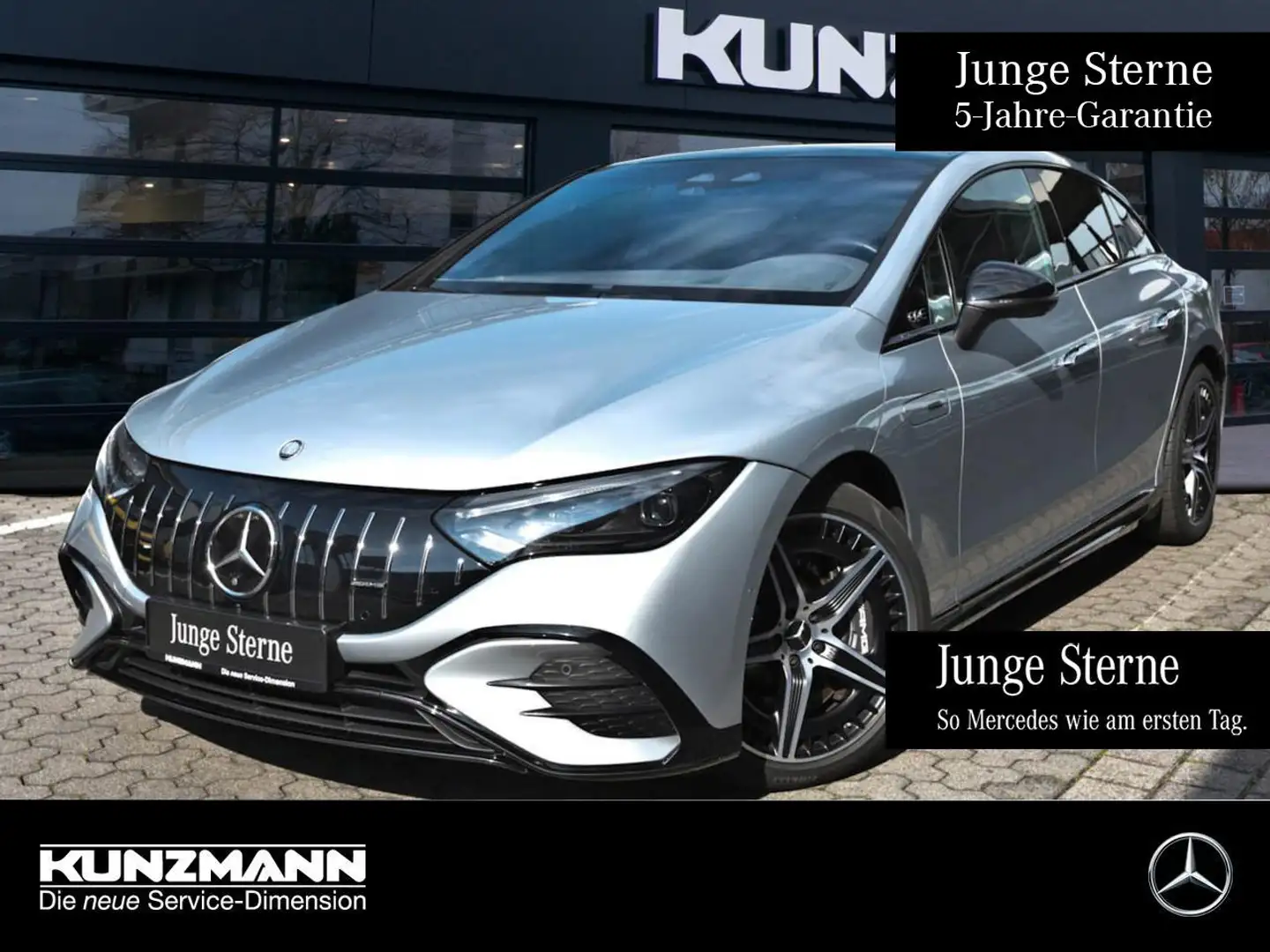 Mercedes-Benz EQE 43 AMG 4M Night Panorama Sitzklima HeadUp Silber - 1