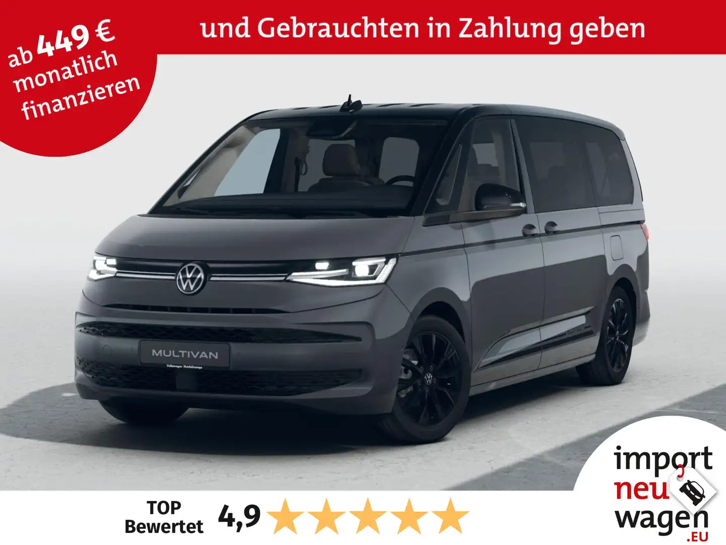 Volkswagen T7 Multivan Edition Lang 2.0 TDI SCR DSG NAVI PRO+Travel Assis Grau - 1