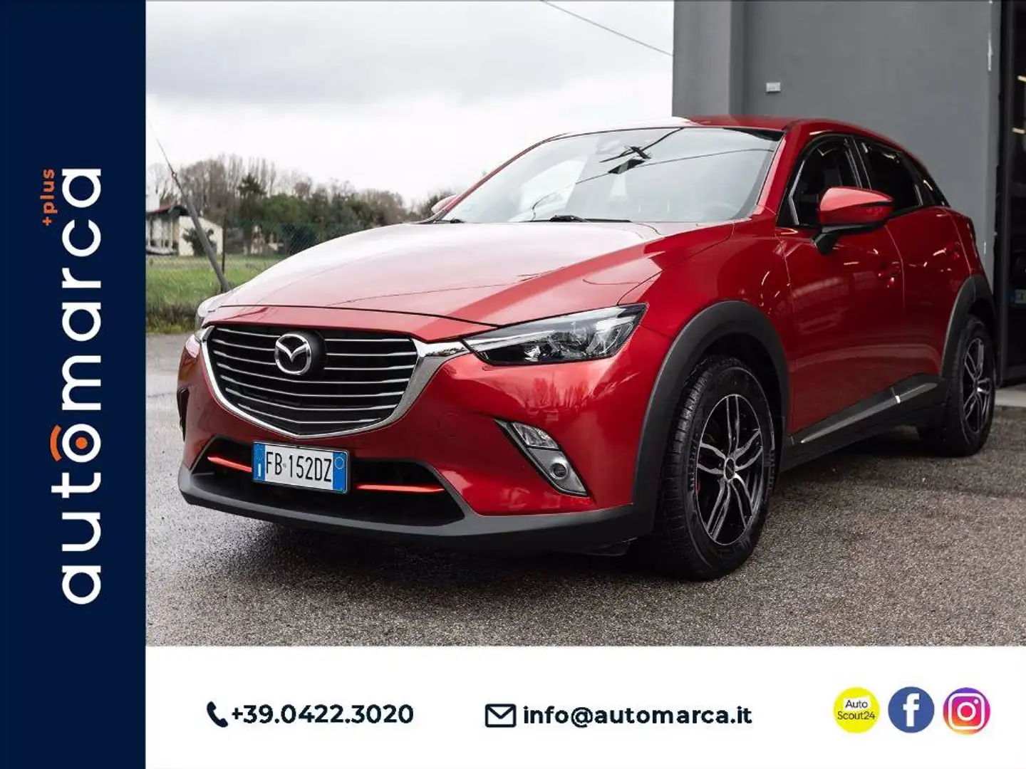 Mazda CX-3 1.5d Exceed 2wd 105cv Rouge - 1