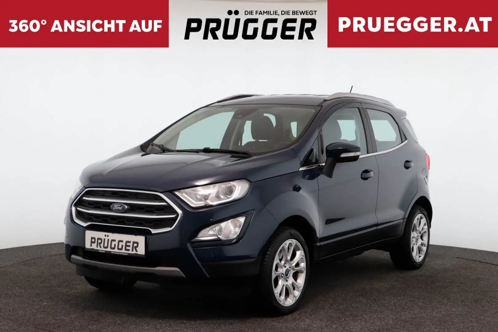 Ford EcoSport 1,5 TDI TITANIUM PCD TEMPOMAT TELEFON TEI Blau - 1