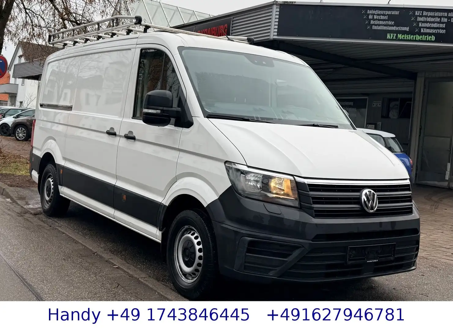 Volkswagen Crafter 35 mittellang RWD/TÜV NEU/NAVI/R-KAM/TOP Weiß - 1